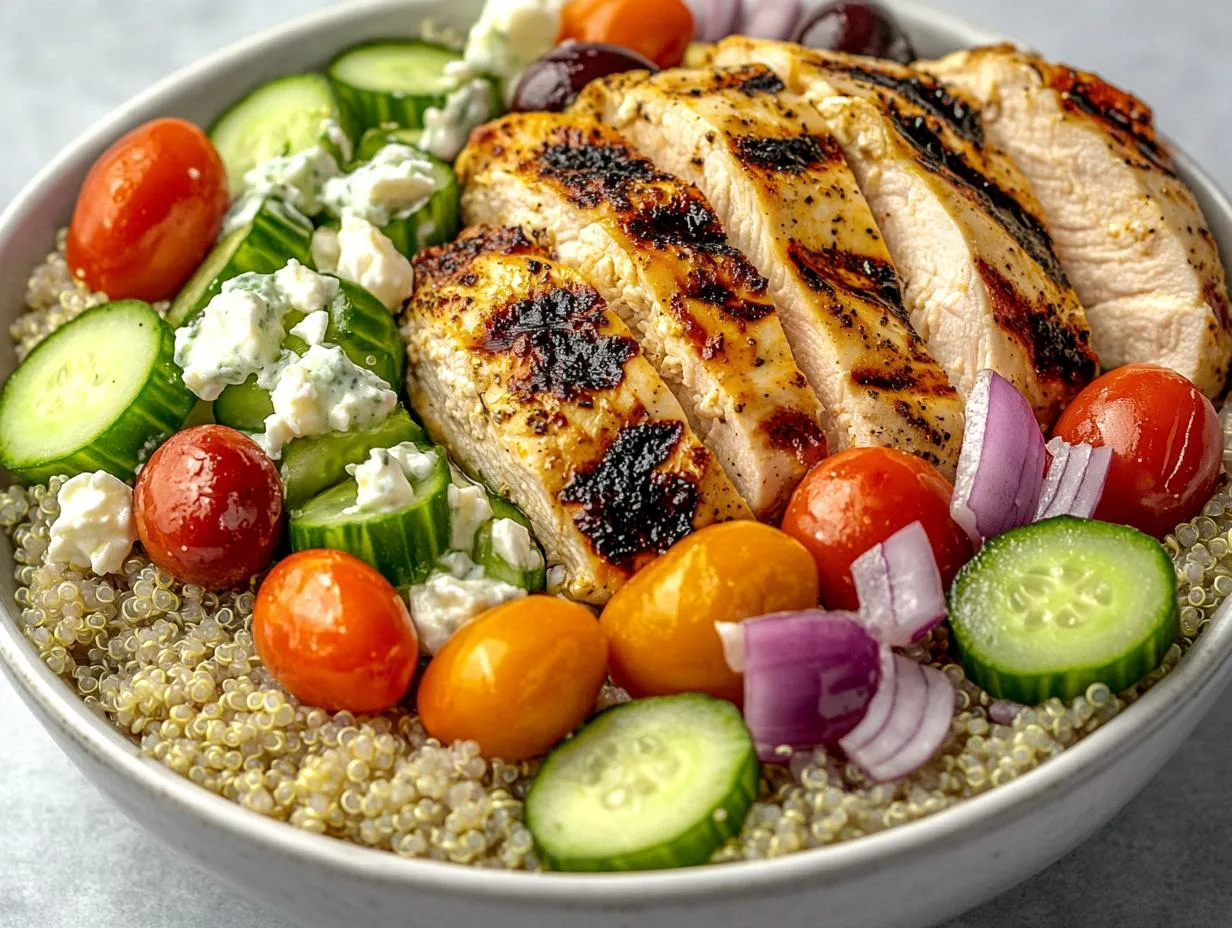 Minute Greek Chicken Bowls: Healthy Weeknight Meal Prep Made Easy